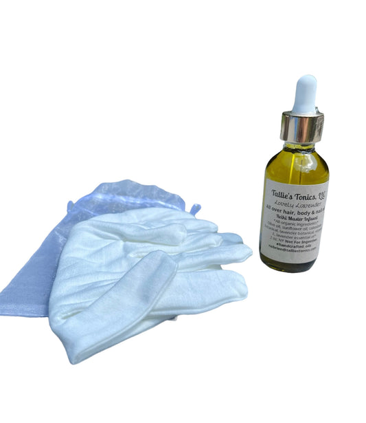 Lovely Lavender Oil With Moisture Gloves